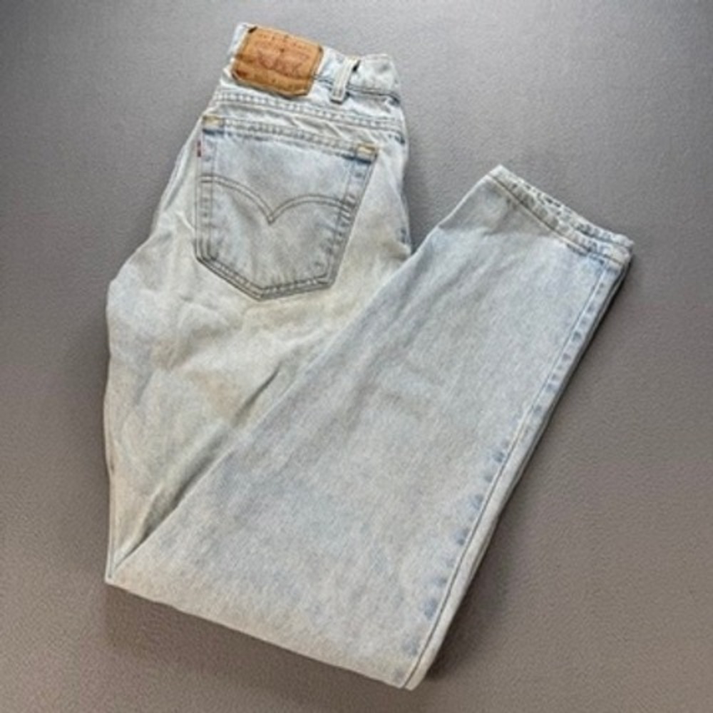 VTG Levis 550 Jeans Relaxed Fit Tapered Leg 32x32 Distressed Denim 90s‎ USA Made